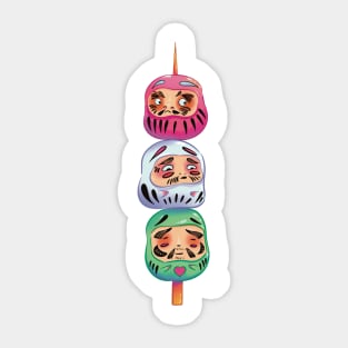 Dango Daruma Japan Sticker